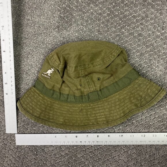 Kangol Bucket Hat Medium Olive Green Organic Canvas Lahinch - Picture 9 of 11